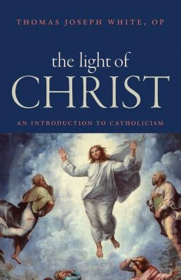 Paperback book titled "The Light of Christ: An Introduction to Catholicism" by Catholic University of America Press, with a plain cover.
