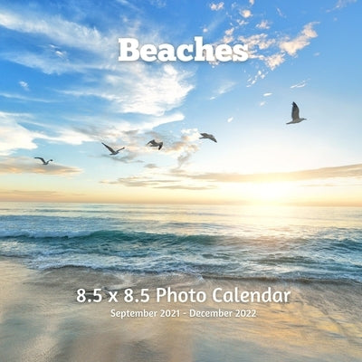 Beaches 8.5 X 8.5 Calendar September 2021 -December 2022: Monthly Calendar with U.S./UK/ Canadian/Christian/Jewish/Muslim Holidays-Travel Holiday Prof by Book Press, Lynne