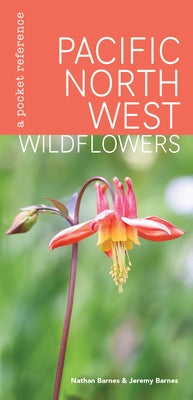Pocket-sized book titled "Pacific Northwest Wildflowers" by Mountaineers Books showing colorful wildflower illustrations on the cover.