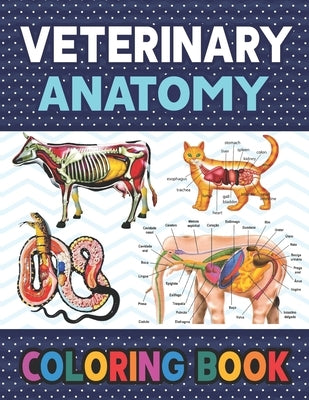 Veterinary Anatomy Coloring Book: Fun and Easy Veterinary Anatomy Coloring Book for Kids.Animal Anatomy and Veterinary Coloring Book.Dog Cat Horse Fro by Publication, Darkeylone