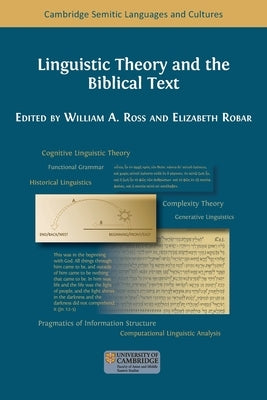 Linguistic Theory and the Biblical Text Paperback Open Book Publishers