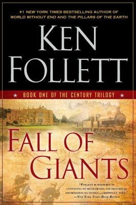 Paperback copy of "Fall of Giants" by Penguin Books showing the front cover with title and author details.