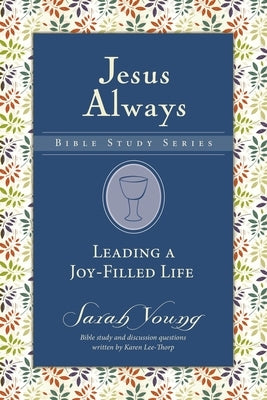 Open book titled "Leading a Joy-Filled Life" by HarperChristian Resources, showing colorful cover with inspirational design.