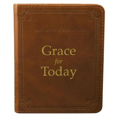 One Minute Devotions Grace for Today LuxLeather Bonded Leather Christian Art Gifts