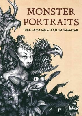 Close-up of a detailed monster portrait artwork by Rose Metal Press, showcasing vibrant colors and intricate fantasy creature features.