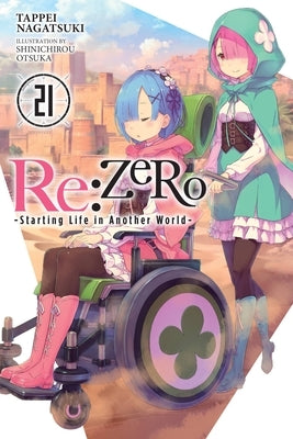 Paperback of RE: Zero -Starting Life in Another World- Vol. 21 light novel by Yen on, with cover art featuring characters from the series.