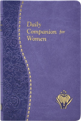 Imitation leather daily companion for women with religious reflections and prayer prompts, featuring Catholic Book Publishing branding.