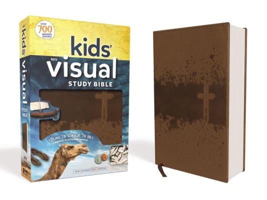 Niv, Kids' Visual Study Bible, Leathersoft, Bronze, Full Color Interior: Explore the Story of the Bible---People, Places, and History by Zondervan