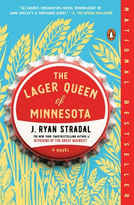 Paperback of The Lager Queen of Minnesota by Penguin Books, showing the book cover with title and author details.