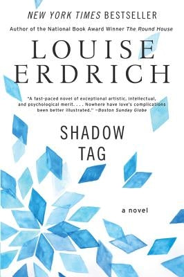 Shadow Tag novel by Harper Perennial, featuring the book's cover with shadowy artwork and title on a white background.
