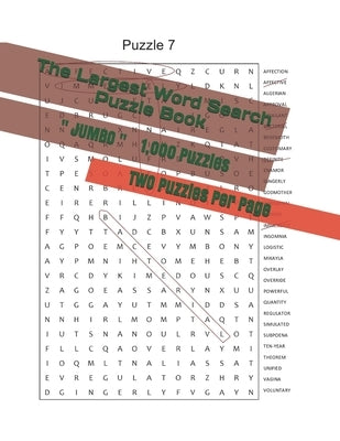 The Largest Word Search Puzzle Book: 1,000 Puzzles - JUMBO size LARGE print Paperback Independently Published