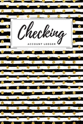 Checking Account Ledger: Black Striped Checkbook Register, Personal Debit/Credit Expense Tracker, Banking Logbook (Faux Glitter, Picture of Gli by Zozo&me Organizers