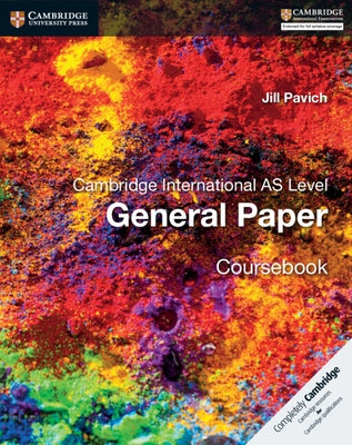 Cambridge International AS Level English General Paper Coursebook paperback by Cambridge University Press with cover pages visible