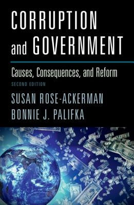 Paperback book titled "Corruption and Government: Causes, Consequences, and Reform" by Cambridge University Press, with cover image.