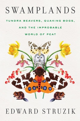 Paperback book titled "Swamplands" by Island Press featuring a cover illustration of tundra beavers and peat bog landscapes.