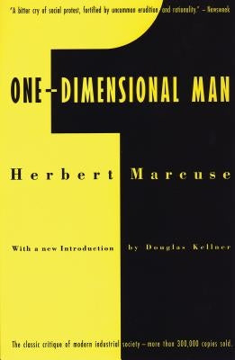 Paperback of "One-Dimensional Man" by Beacon Press, featuring the book cover with title and author text.