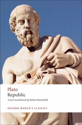 Oxford University Press paperback edition of "Republic" paperback book, featuring the cover with the title and author details.