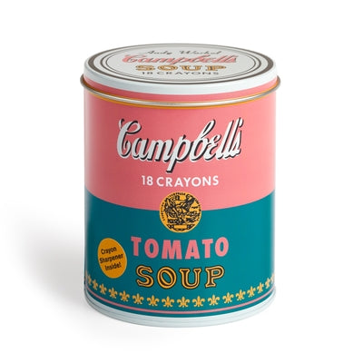 Andy Warhol Soup Can Crayons + Sharpener Paperback Galison