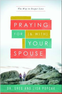 Paperback book titled "Praying for (and With) Your Spouse" by Word Among Us Press, featuring a close-up of the cover.