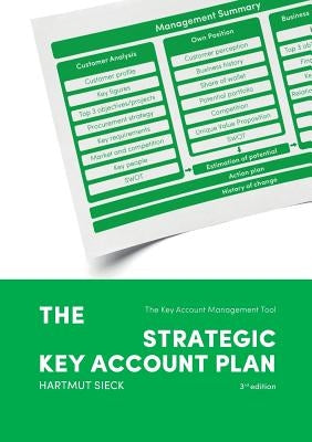 The Strategic Key Account Plan: The Key Account Management Tool! Customer Analysis + Business Analysis = Account Strategy by Sieck, Hartmut