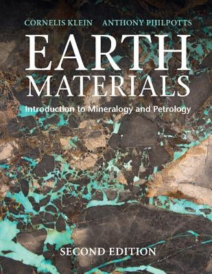 Paperback book titled "Earth Materials: Introduction to Mineralogy and Petrology" by Cambridge University Press with colorful cover artwork.