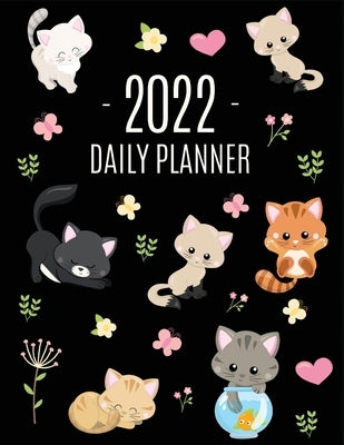 Cats Daily Planner 2022: Make 2022 a Meowy Year! Cute Kitten Year Organizer: January-December (12 Months) by Press, Happy Oak Tree