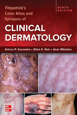 Paperback of Fitzpatrick's Color Atlas and Synopsis of Clinical Dermatology, Ninth Edition by McGraw Hill Medical, showing the book cover.