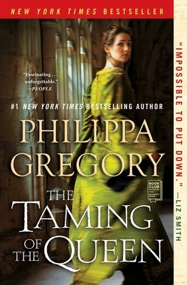 Cover of "The Taming of the Queen" novel by Washington Square Press featuring the book's title and a historical-themed background.