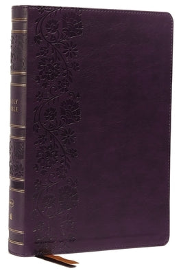 Nkjv, Single-Column Wide-Margin Reference Bible, Leathersoft, Purple, Red Letter, Thumb Indexed, Comfort Print: Holy Bible, New King James Version by Thomas Nelson