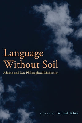Paperback of "Language Without Soil" by Fordham University Press, featuring the book's cover with title and author details.