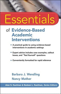 Essentials of Evidence-Based Academic Interventions Paperback Wiley
