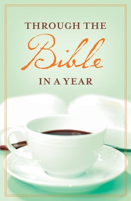 Set of 25 paperback "Through the Bible in a Year" books by Good News Publishers, featuring colorful cover designs.