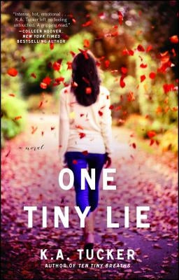 Cover image of "One Tiny Lie: A Novel" Volume 3 by Atria Books, featuring a compelling book cover with abstract artwork.