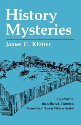 History Mysteries Paperback University Press of Kentucky