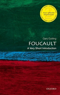 Cover of "Foucault: A Very Short Introduction" book by Oxford University Press, USA, showing the book's title and cover design.