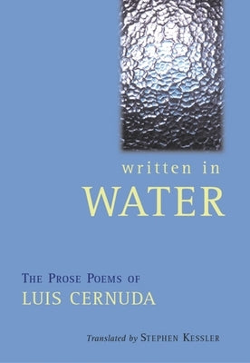 Written in Water: The Prose Poems of Luis Cernuda Paperback City Lights Books