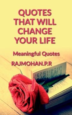 Paperback of "Quotes That Will Change Your Life" by Notion Press, featuring a colorful cover with inspiring quote designs.