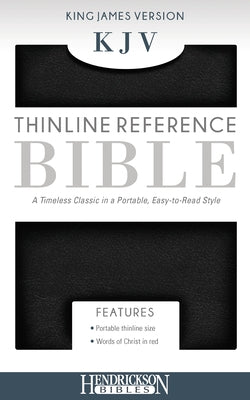 KJV Thinline Bible, Black, Flexisoft (Imitation Leather) by Hendrickson Publishers