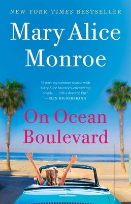 Paperback of "On Ocean Boulevard" by Gallery Books, featuring the book cover with ocean-themed artwork and title text.