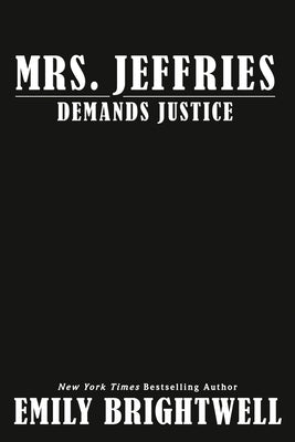 Paperback of Mrs. Jeffries Demands Justice by Berkley Books, featuring a cover with vintage Victorian detective artwork.