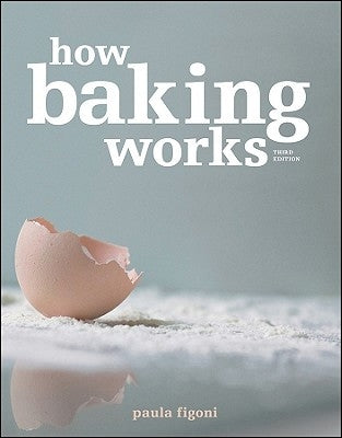 Paperback of "How Baking Works" by Wiley showing the front cover with baking science illustrations and title text.