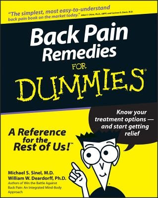 Back Pain Remedies for Dummies by Sinel, Michael S.