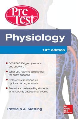 Paperback Physiology PreTest Self-Assessment and Review book by McGraw Hill Medical, showing the front cover with title and design.