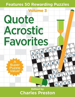 Quote Acrostic Favorites: Features 50 Rewarding Puzzles Paperback Aka Associates