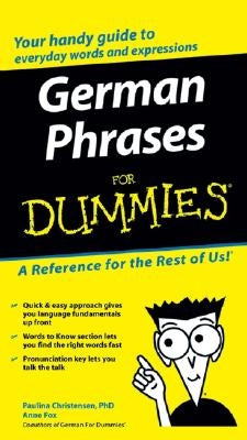 German Phrases for Dummies by Christensen, Paulina