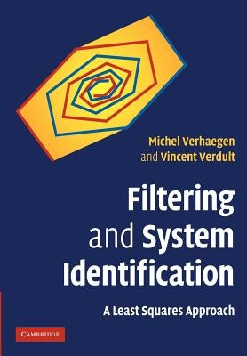 Paperback book titled "Filtering and System Identification: A Least Squares Approach" by Cambridge University Press, featuring a white cover.