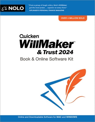 Quicken Willmaker & Trust 2024: Book & Online Software Kit by Nolo, Editors Of