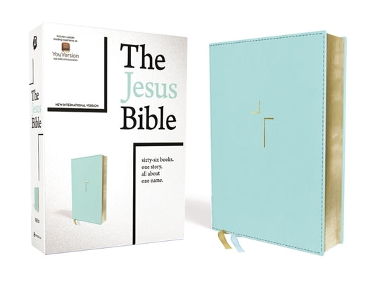 The Jesus Bible, NIV Edition, Leathersoft, Blue, Indexed, Comfort Print by Passion