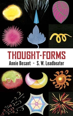 Thought Forms book by Dover Publications featuring abstract illustrations and conceptual imagery on a white background