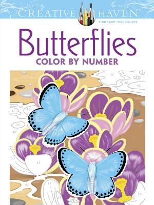 Creative Haven Butterflies Color by Number Coloring Book by Sovak, Jan